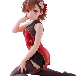 Estatua A Certain Scientific Railgun Desktop Cute Figure Mikoto Misaka Chinese Dress Ver. 13 cm