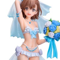 Estatua A Certain Scientific Railgun T 1/7 Mikoto Misaka Wedding Swimsuit Ver. 25 cm