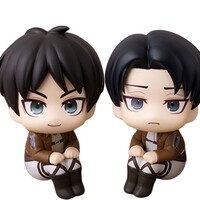 Estatua Attack on Titan Look Up Eren Jaeger & Levi Set (with gift) 11 cm