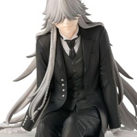 Estatua Black Butler: Boarding School Arc PM Perching Undertaker 13 cm