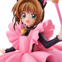 Estatua Cardcaptor Sakura Pop Up Parade Sakura Kinomoto: Black Cat Costume Ver. L Size 22 cm