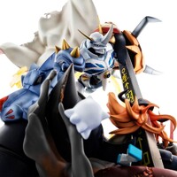 Estatua Digimon Adventure: Children's War Game! VS Series Omegamon vs Diabolomon 34 cm