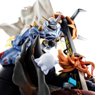 Estatua Digimon Adventure: Children's War Game! VS Series Omegamon vs Diabolomon 34 cm