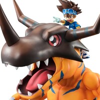 Estatua Digimon Adventure Serie G.E.M. Greymon & Taichi 25 cm