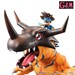 Estatua Digimon Adventure Serie G.E.M. Greymon & Taichi 25 cm