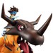 Estatua Digimon Adventure Serie G.E.M. Greymon & Taichi 25 cm