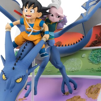 Estatua Dragon Ball Figuarts ZERO Son Goku (mini) & Supreme Kai (mini) Welcome to the great Adventure! 23 cm