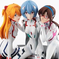 Estatua Evangelion: 3.0+1.0 Thrice Upon a Time Asuka/Rei/Mari: 1/8 Newtype Cover Ver.