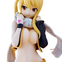 Estatua Fairy Tail Pop Up Parade Lucy Heartfilia Natsu Costume Ver. L Size 22 cm