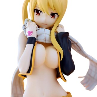 Estatua Fairy Tail Pop Up Parade Lucy Heartfilia Natsu Costume Ver. L Size 22 cm