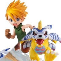 Estatua Figura Digimon Adventure Serie G.E.M. Yamato Ishida & Gabumon 2022 Ver. 12 cm
