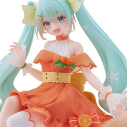 Estatua Hatsune Miku Noodle Stopper Hatsune Miku Citrus Ver. 14 cm