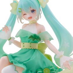 Estatua Hatsune Miku Noodle Stopper Hatsune Miku Lime Ver. 14 cm