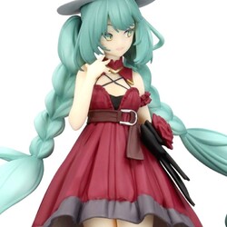 Estatua Hatsune Miku Trio-Try-iT Hatsune Miku Outing Dress Red Color Ver. 19 cm