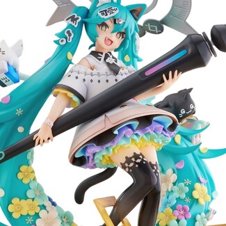 Estatua Hatsune Miku x Naoki Saito 1-7 My Figure Making! The Painter Ver. 34 cm