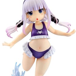 Estatua Miss Kobayashi's Dragon Maid 1/6 Kanna Kamui: Excited to Wear a Swimsuit at Home Ver. (Purple) 20 cm