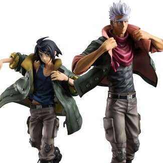 Estatua Mobile Suit Gundam Iron-Blood Orphans G.E.M. Series Mikazuki Augus & Orga Itsuka 26 cm