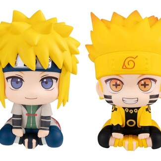 Estatua Naruto Shippuden Look Up Naruto Uzumaki Six Paths Sage Mode & Minato Namikaze 11 cm (with gift)