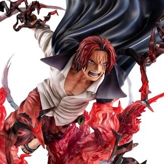 Estatua One Piece P.O.P. SA-MAXIMUM Leader of Red Hair Pirates Red-Haired Shanks Kamusari 25 cm