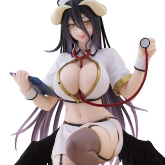 Estatua Overlord Desktop Cute Figure Albedo Nurse Ver. Renewal 13 cm