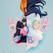 Estatua Pretty Cure Lucrea Cure Black & Cure White 22 cm