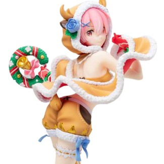 Estatua Re:ZERO -Starting Life in Another World- 1-7 Ram Christmas Maid Ver. 23 cm