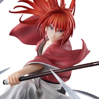 Estatua Rurouni Kenshin: Meiji Kenkaku Romantan Kyoto Douran 1-7 Kenshin Himura Souryusen Ver. 27 cm