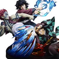 Figura Demon Slayer: Kimetsu no Yaiba Tanjiro Kamado & Giyu Tomioka & Akaza 13 cm