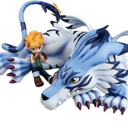 Figura Digimon Adventure G.E.M. Series Garurumon & Ishida Yamato 25 cm (Repeat)