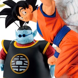 Figura Ichibansho Son Goku & Kaio Dueling to the Future Dragon Ball Z 22cm