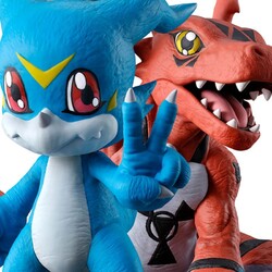 Figura ichibansho Veemon & Guilmon Two Forces That Radite Light Digimon 5cm