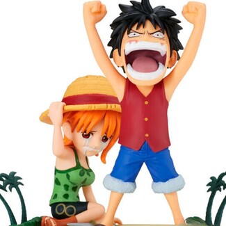 Figura Luffy & Nami WCF Log Stories One Piece 7cm