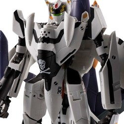 Figura Macross Hi-Metal R Chogokin VF-0S Phoenix (Roy Focker Use) & QF-2200D-B Ghost Set 14 cm
