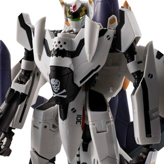 Figura Macross Hi-Metal R Chogokin VF-0S Phoenix (Roy Focker Use) & QF-2200D-B Ghost Set 14 cm