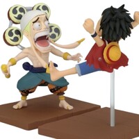 Figura Monkey D Luffy & Enel World Collectable One Piece 7cm