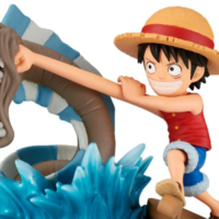 Figura Monkey D Luffy vs Local Sea Monster Log Stories One Piece 7cm