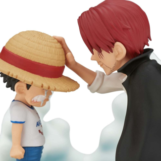 Figura Monkey Luffy & Shanks Log Stories One Piece 7cm