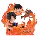 Figura Portgas D Ace & Monkey D Luffy WCF Log Stories Marineford One Piece 10 cm