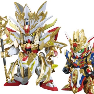 Figura SDW Heroes Wukong Impulse Gundam Childhood Ver & Sanzang Strike Freedom Gundam Set