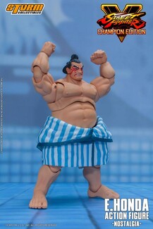 Figura Street Fighter V: E.Honda Nostalgia Costume Red Exclusive 20 cm