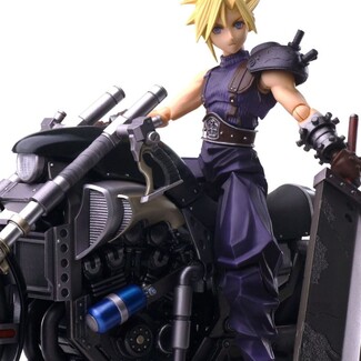 Figura y vehculo Final Fantasy VII Bring Arts Cloud Strife & Hardy-Daytona 15 cm
