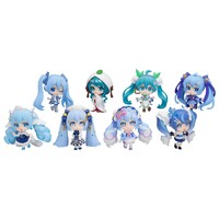 Figuras Character Vocal Series 01: Hatsune Miku Mini Snow Miku All Stars Figure Collection Vol. 2 8 cm Surtido Blind Box (8)