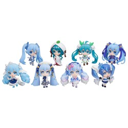 Figuras Character Vocal Series 01: Hatsune Miku Mini Snow Miku All Stars Figure Collection Vol. 2 8 cm Surtido Blind Box (8)