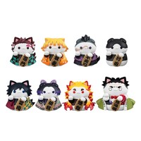 Figuras Demon Slayer: Kimetsu no Yaiba Mega Cat Project pack de 8 Fortune Cats Ver. 01 7 cm Cajas Sorpresas (with gift)