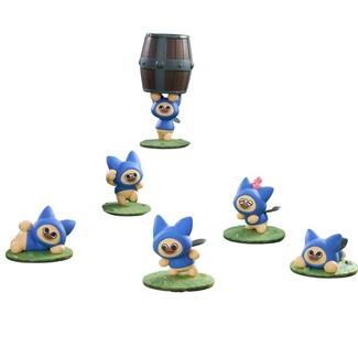 Figuras Monster Hunter Rise Pack de 6 Felyne Cat