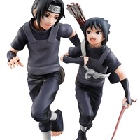 Figuras Naruto Shippuden G.E.M. Series Itachi Uchiha & Sasuke (Repeat)