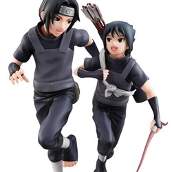 Figuras Naruto Shippuden G.E.M. Series Itachi Uchiha & Sasuke (Repeat)