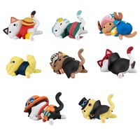 Figuras One Piece Mega Cat Project Egghead NyanPieceNyan! Stickie! 3 cm Surtido (8)