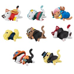 Figuras One Piece Mega Cat Project Egghead NyanPieceNyan! Stickie! 3 cm Surtido (8)