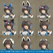 Model Kit Frame Arms Girl Stylet Swimsuit Blue Impulse Color Ver. 16 cm